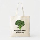 Tote Bag Alimenté par Broccoli Reusable Canvas Épicerie (Devant)
