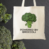 Tote Bag Alimenté par Broccoli Reusable Canvas Épicerie