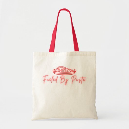 Tote Bag Alimenté par des blagues sur les pâtes Design pour (Devant)