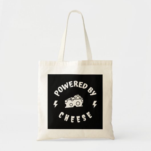 Tote Bag Alimenté par du fromage (Devant)