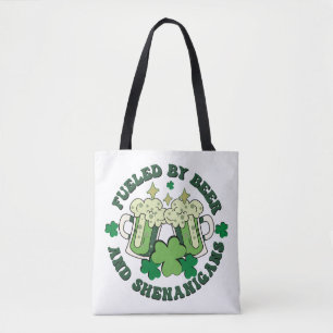 Tote Bag Alimenté par la bière et les bêtises