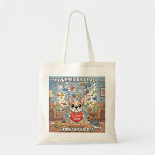 Tote Bag Alimenté par le chaos Frenchie Drôle Cadeau pour m
