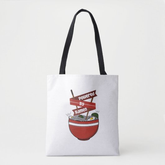 Tote Bag alimenté par ramen (Devant)
