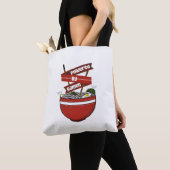 Tote Bag alimenté par ramen (De près)