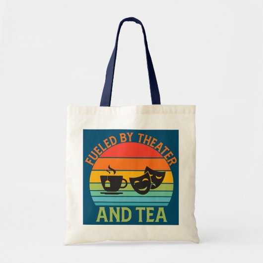 Tote Bag Alimenté par Théâtre et Tea Thespian professeur de (Devant)