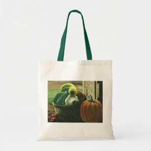 Tote Bag Aliments Anciens, Courges d'Hiver, Citrouille et P