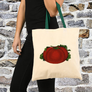 Tote Bag Aliments Anciens, Tomate Mûre, Légumes et Fruits