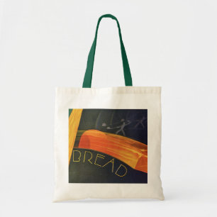Tote Bag Aliments sains vintage, pain complet de blé