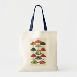 Tote Bag Aliments vintages Fruits assortés sur plateaux pou