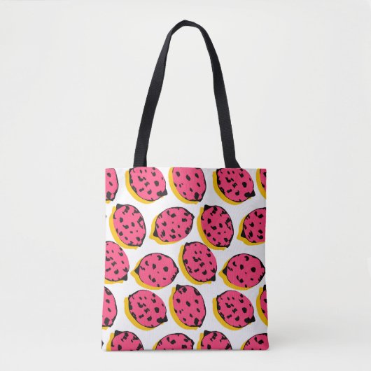 Tote Bag all over lemon patternabstract,art,background,cart (Devant)