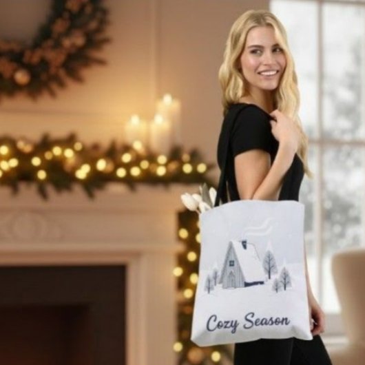 Tote Bag All-Over Print MerryMist Elegant Gold Eucalyptus S