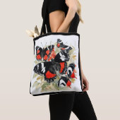 Tote Bag All Things Butterflies Callicore kolyma Black Whit (De près)