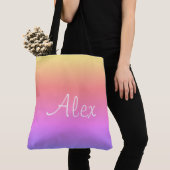 Tote Bag Allant Aqua (De près)