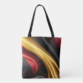 Tote Bag Allemagne drapeau texture soie (Dos)