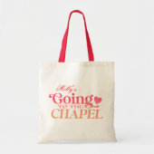 Tote Bag Aller à la chapelle - Fête de mariage sur mesure (Devant)