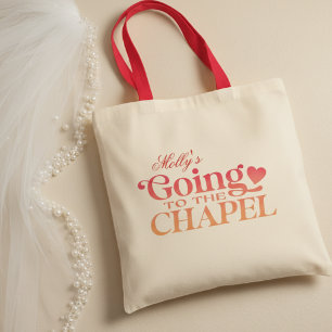 Tote Bag Aller à la chapelle - Fête de mariage sur mesure