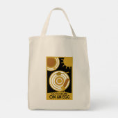 Tote Bag Aller Au Travail Sur Un Oeuf Wall Art (Dos)