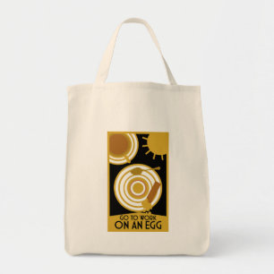 Tote Bag Aller Au Travail Sur Un Oeuf Wall Art