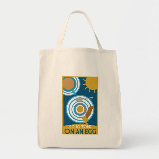 Tote Bag Aller Au Travail Sur Un Oeuf Wall Art (Devant)