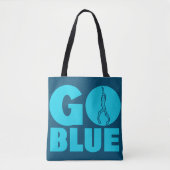 Tote Bag Aller bleu (Devant)