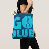 Tote Bag Aller bleu (De près)