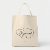 Tote Bag aller pour GRANDS RÊVES - Nuages gras (Devant)