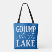 Tote Bag Aller Sauter Dans Le Lac (Dos)