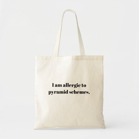Tote Bag Allergique à pyramide (Devant)