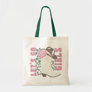 Tote Bag Allez, les filles, les bottes de cowboy