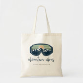 Tote Bag ALLIE Ski Snowboarding Mountain Vibes Enterrement  (Devant)
