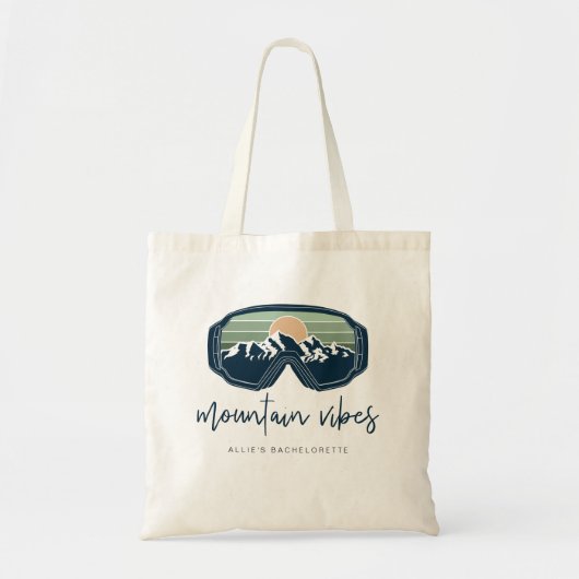 Tote Bag ALLIE Ski Snowboarding Mountain Vibes Enterrement  (Devant)