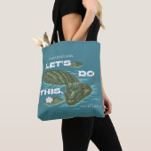 Tote Bag Alligator - Le Lotus Blanc (De près)