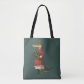 Tote Bag Alligator Noël Crocodile Amant Vacances amusantes (Devant)