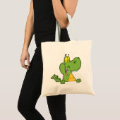 Tote Bag Alligator ou crocodile au-dessus d'un signe (Devant (produit))