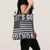 Tote Bag Allons à Brenda l'élection du drapeau américain (De près)
