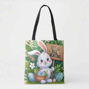 Tote Bag Allons à la chasse aux oeufs