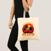 Tote Bag Allons à la Plage (Devant (produit))