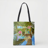 Tote Bag allons à la plage (Devant)