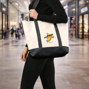 Tote Bag Allons Bananes Baseball Rétro Banane Drôle