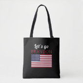 Tote Bag Allons Brandon, American Flag (Devant)
