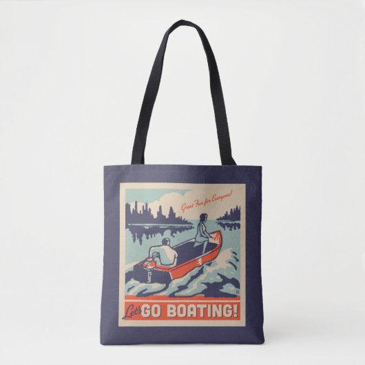 Tote Bag Allons en bateau (Devant)