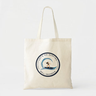 Tote Bag Allons faire du surf à Bali, Indonésie