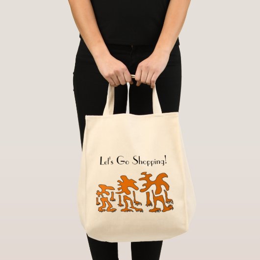Tote Bag Allons faire les courses ! (Devant (produit))