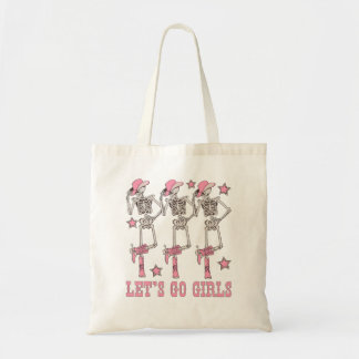 Tote Bag Allons Les Filles Danse Squelette Cowgirl Enterrem