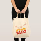 Tote Bag Allons voir TACO Empreintes de poulet (Devant (produit))
