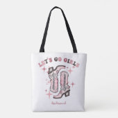 Tote Bag Allons-y Filles Bachelorette Fête Faveur (Dos)