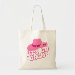 Tote Bag Allons-y Filles, Voyage Filles, Retro Graphic