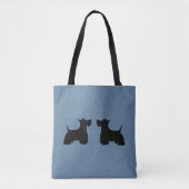 Tote Bag Allover écossais Terriers Fourre-tout (Devant)
