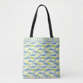 Tote Bag Allover noir vert et gris pour imprimer (Devant)