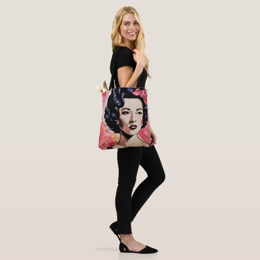 Tote Bag Allure vintage (Sur le modèle)